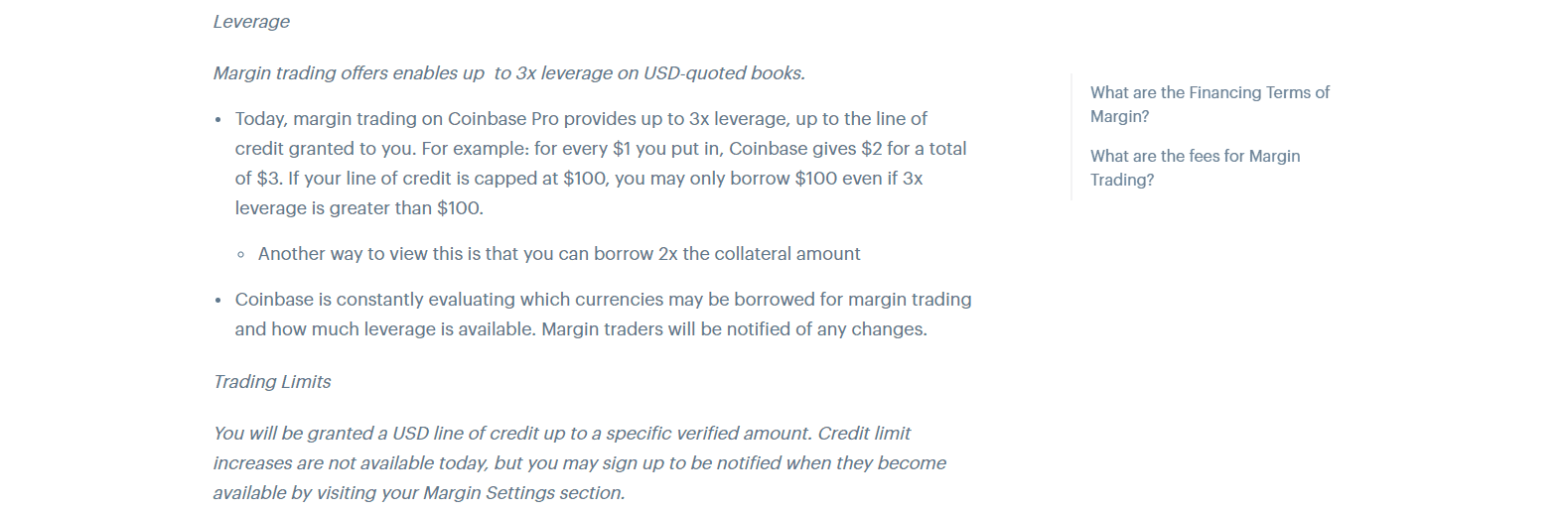 Coinbase Review maximum leverage